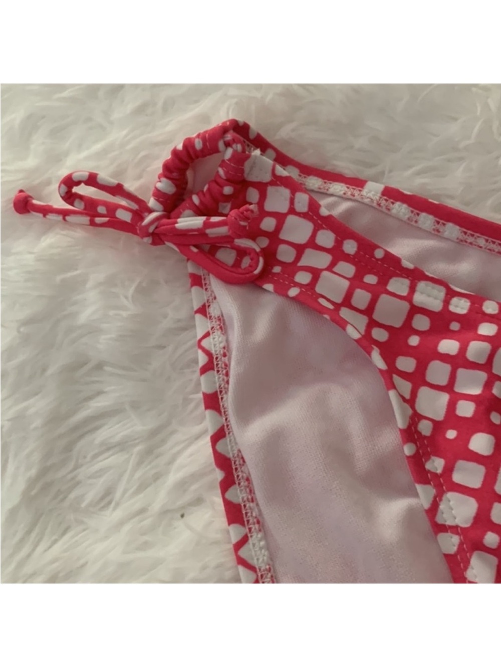 Kohl's Pink Printed Tie-Side Bikini Bottom - Picture 3 of 8